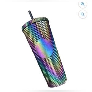 New!Starbucks Oil Slick Rainbow Iridescent Venti Tumbler 24oz. NWOT